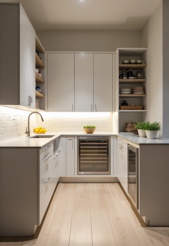 13 Butler’s Pantry Ideas That’ll Make You Wish You Had One Sooner (Don’t Miss #9!) - 3. Modern Minimalism