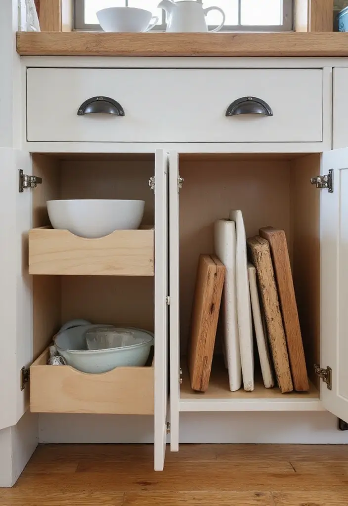 22 Clever Kitchen Storage Ideas That Will Change Your Life (Don't Miss #11!) - 21. Utilize Vertical Drawers