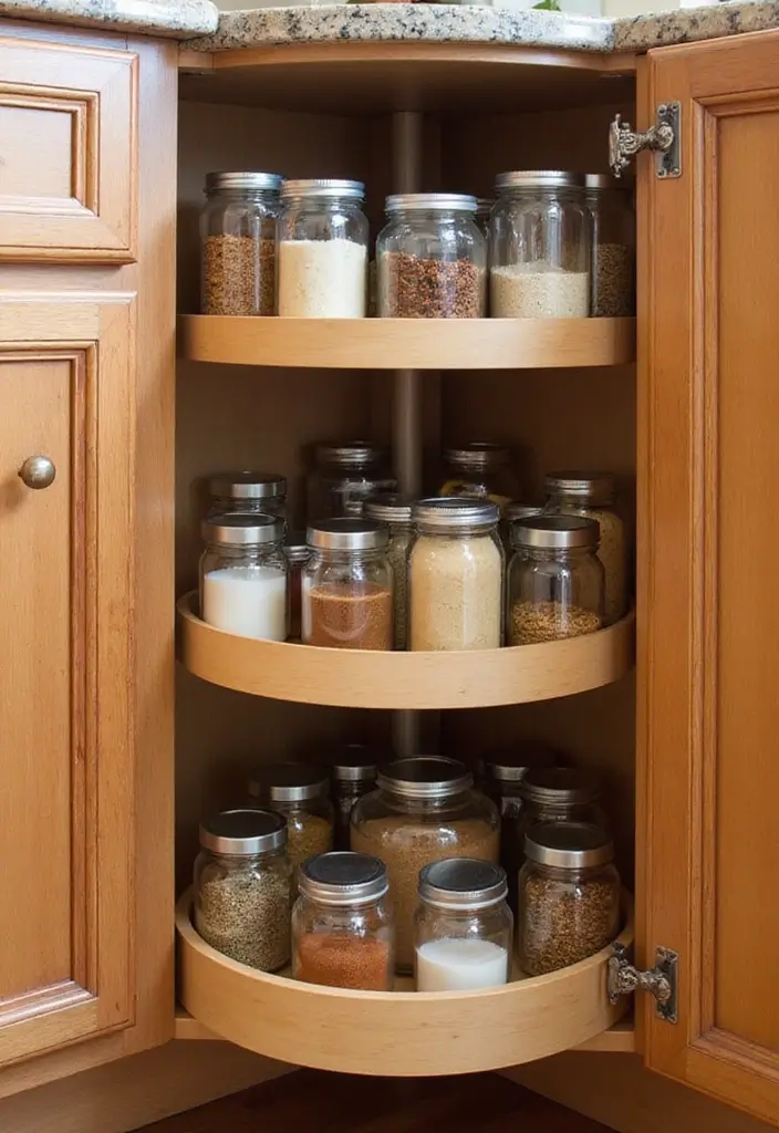 22 Clever Kitchen Storage Ideas That Will Change Your Life (Don't Miss #11!) - 10. Corner Cabinets Made Clever