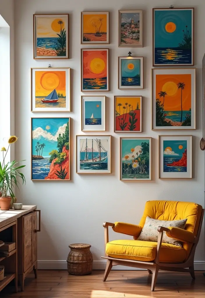17 Color-Drenched Home Decor Ideas That’ll Make You Ditch Neutrals Forever (Just Wait Until You See #5!) - 5. Artwork That Speaks