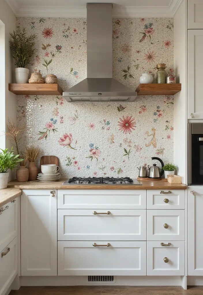 19 Dreamy Castlecore Kitchen Ideas That Feel Straight Out of a Fairytale (Wait Until You See #7!) - 3. Whimsical Backsplashes