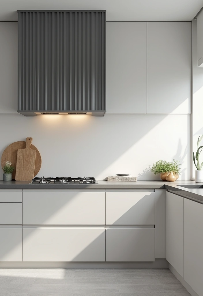15 Fluted Kitchen Cabinet Ideas That’ll Instantly Elevate Your Space (Just Wait Until You See #6!) - 11. Minimalist Monochrome