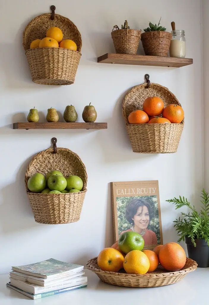 22 Clever Kitchen Storage Ideas That Will Change Your Life (Don't Miss #11!) - 22. Use Wall-Mounted Baskets
