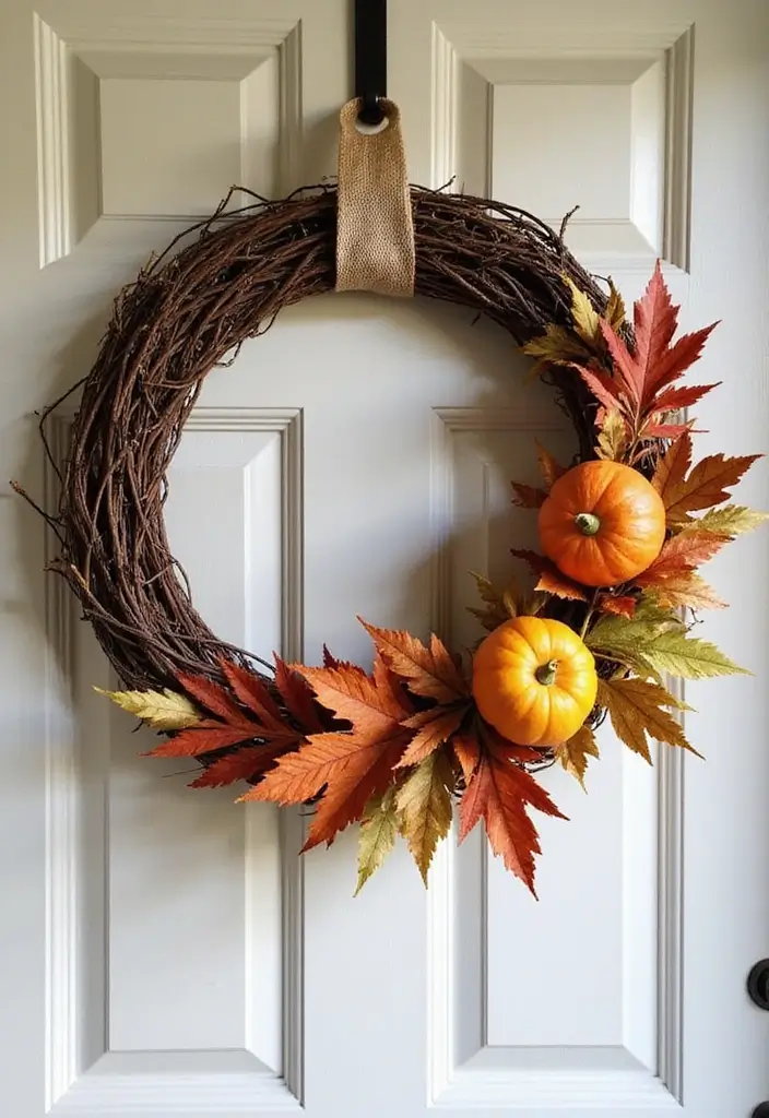 10 Budget-Friendly Fall Decorations That Look Luxurious (You Won't Believe How Cheap #5 Is!) - 4. DIY Wreaths with Style