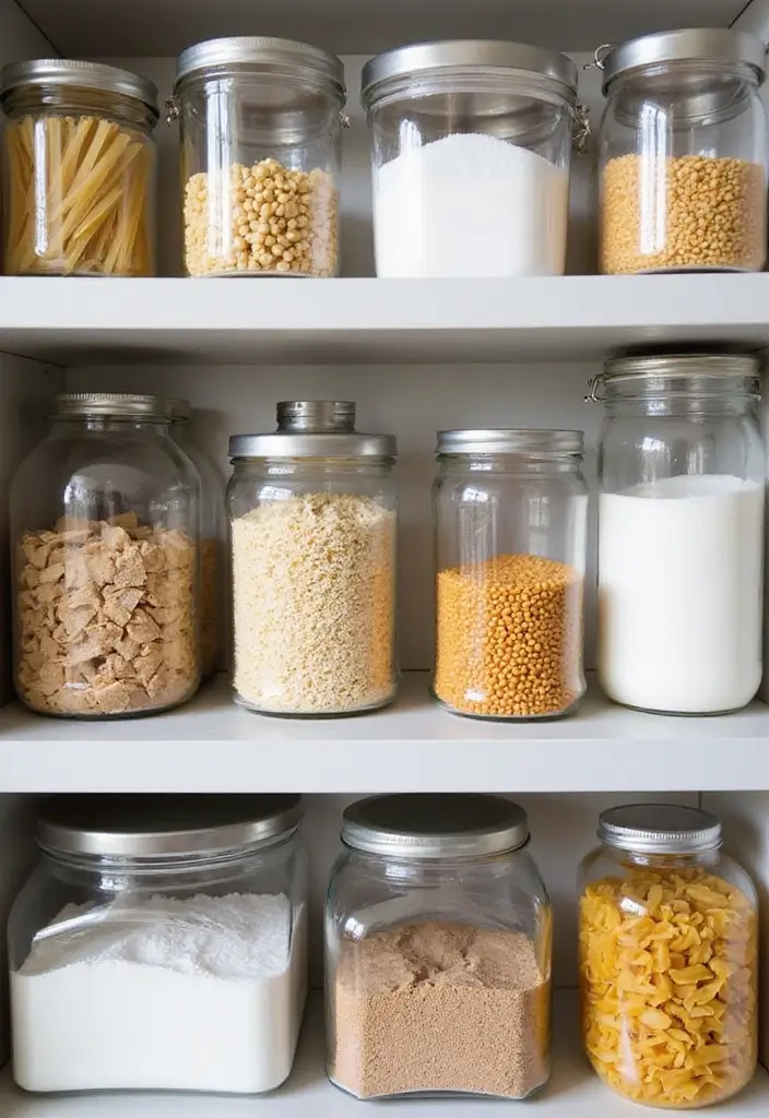 22 Clever Kitchen Storage Ideas That Will Change Your Life (Don't Miss #11!) - 17. Utilize Clear Containers for Dry Goods