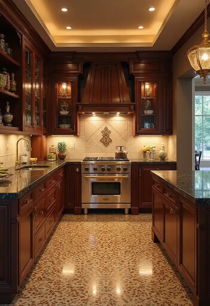 15 Fluted Kitchen Cabinet Ideas That’ll Instantly Elevate Your Space (Just Wait Until You See #6!) - 12. Art Deco Inspiration