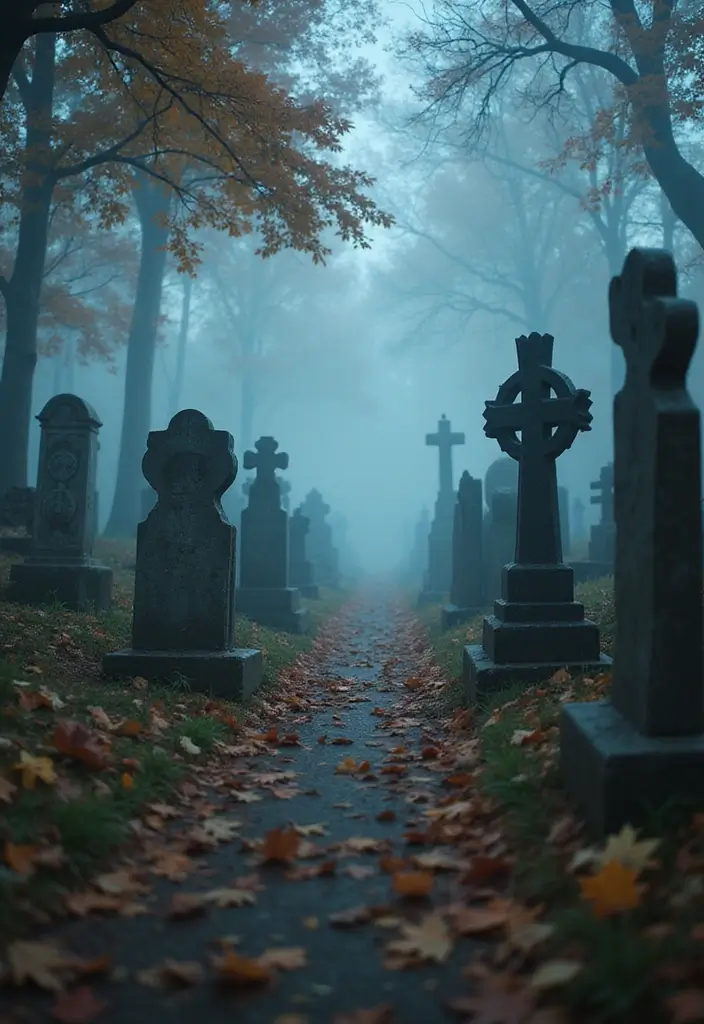 21 Haunting Halloween Outdoor Decor Ideas That Will Make Your Yard the Talk of the Block! - 2. Graveyard Display
