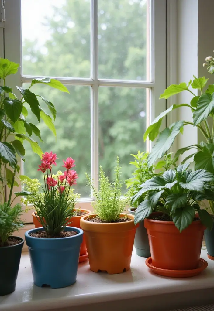 17 Color-Drenched Home Decor Ideas That’ll Make You Ditch Neutrals Forever (Just Wait Until You See #5!) - 9. Colorful Plants and Planters