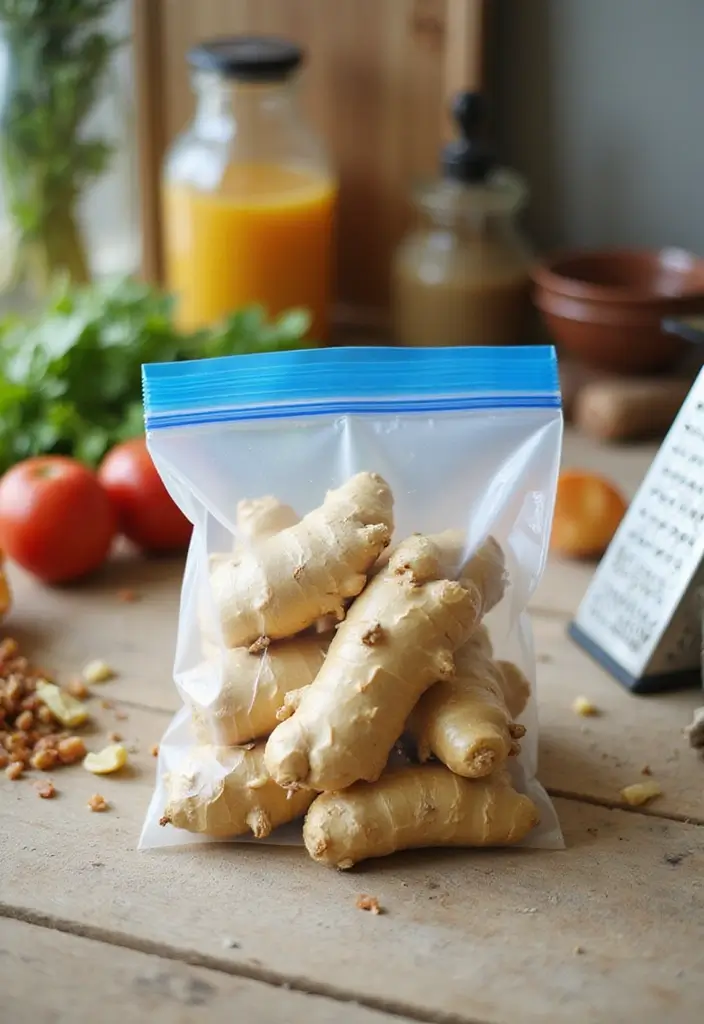 21 Genius Kitchen Hacks That’ll Instantly Upgrade Your Cooking Game (Don’t Miss #11!) - 21. Freeze Fresh Ginger