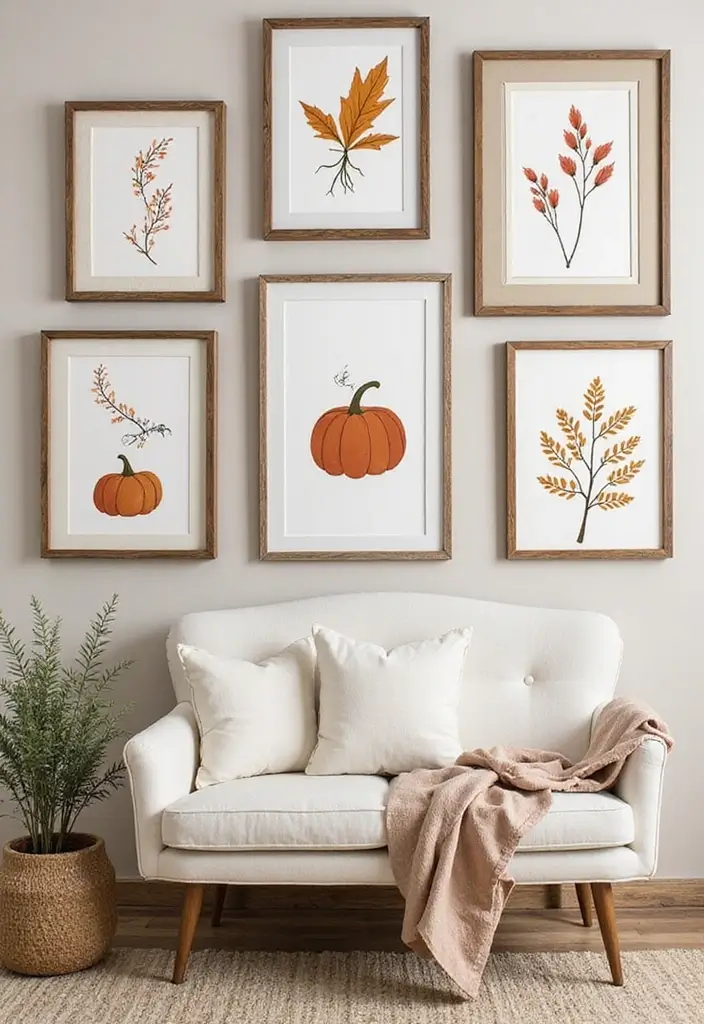 10 Budget-Friendly Fall Decorations That Look Luxurious (You Won't Believe How Cheap #5 Is!) - 9. Whimsical Fall Artwork