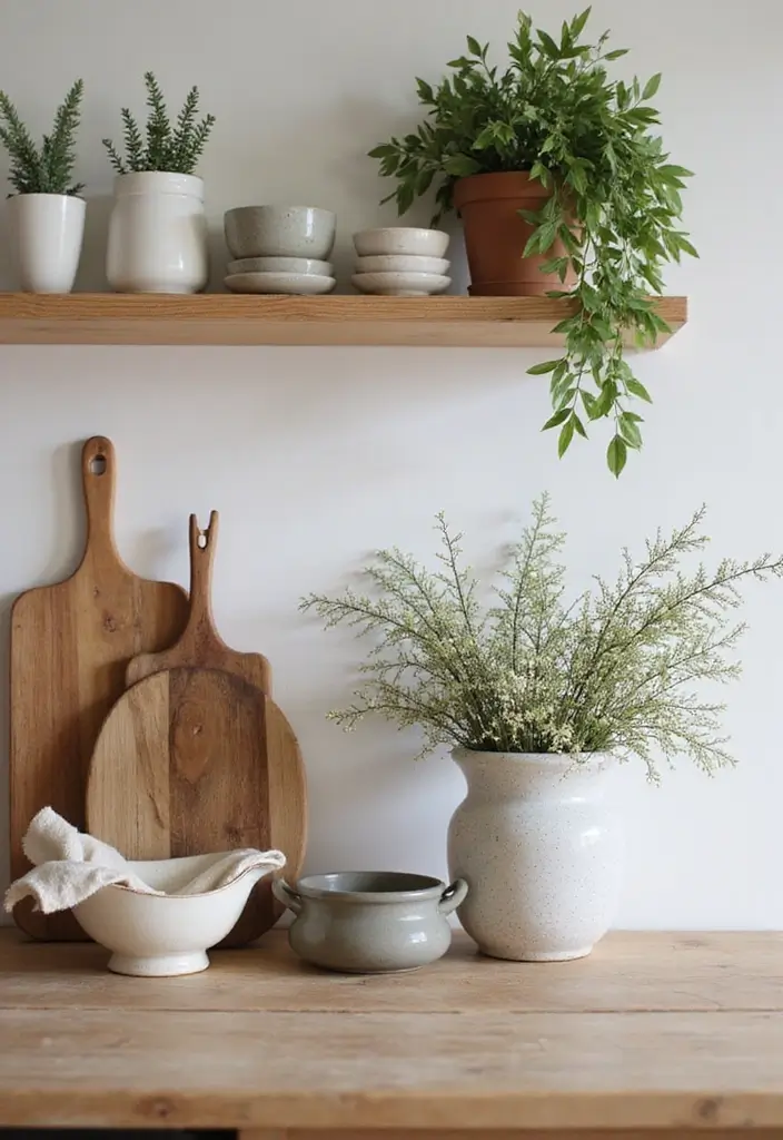 19 Dreamy Castlecore Kitchen Ideas That Feel Straight Out of a Fairytale (Wait Until You See #7!) - 13. Nature-Inspired Decor
