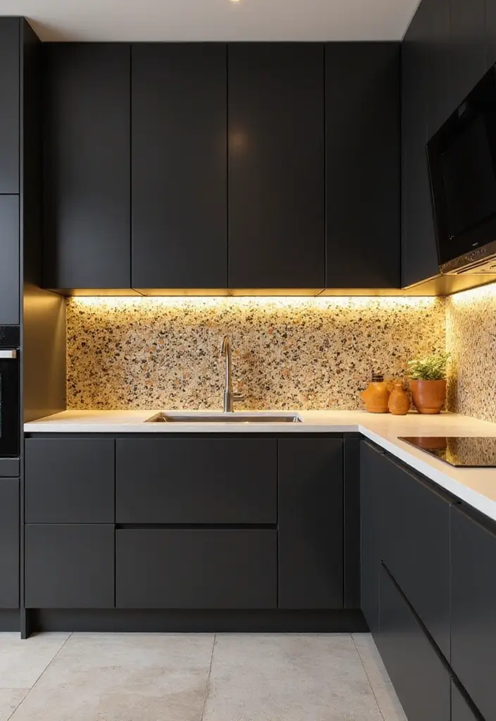 21 Backlit Kitchen Backsplash Ideas That Will Instantly Elevate Your Space (Wait Until You See #7!) - 13. Bold Patterns