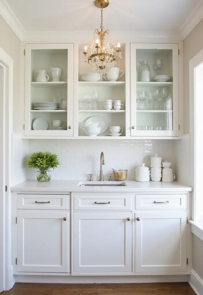 13 Butler’s Pantry Ideas That’ll Make You Wish You Had One Sooner (Don’t Miss #9!) - 1. The Classic White Haven