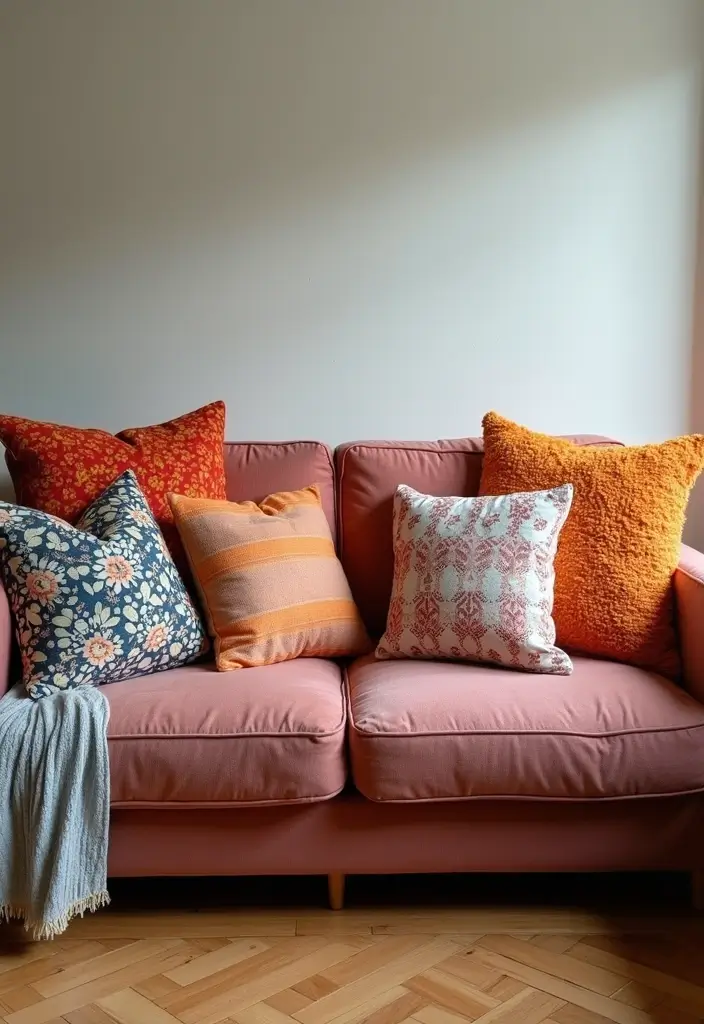 17 Color-Drenched Home Decor Ideas That’ll Make You Ditch Neutrals Forever (Just Wait Until You See #5!) - 2. Colorful Throw Pillows