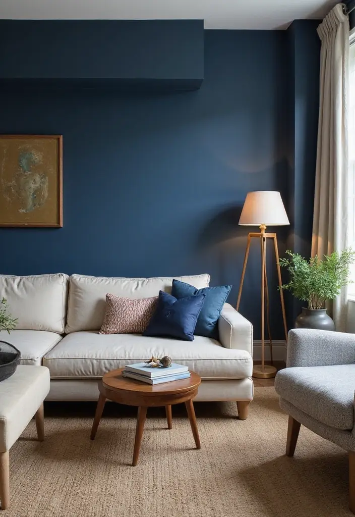 9 Living Room Accent Wall Ideas That Instantly Elevate Your Space - 1. Bold Color Splash