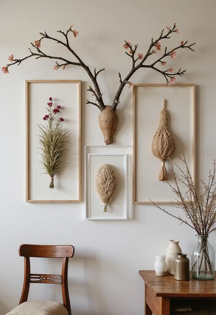 19 Medievalcore Decor Ideas That Feel Regal & Raw - 15. Nature-Inspired Wall Decor