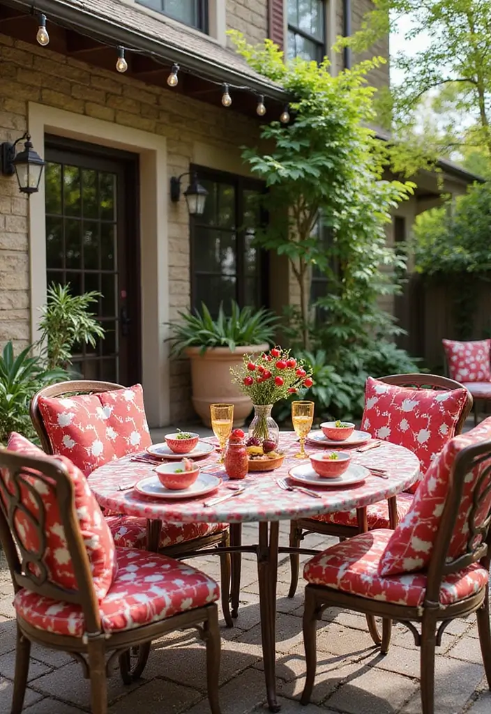 17 Cherry Vibe Decor Ideas You’ll Fall in Love With - 10. Cherry Themed Outdoor Decor