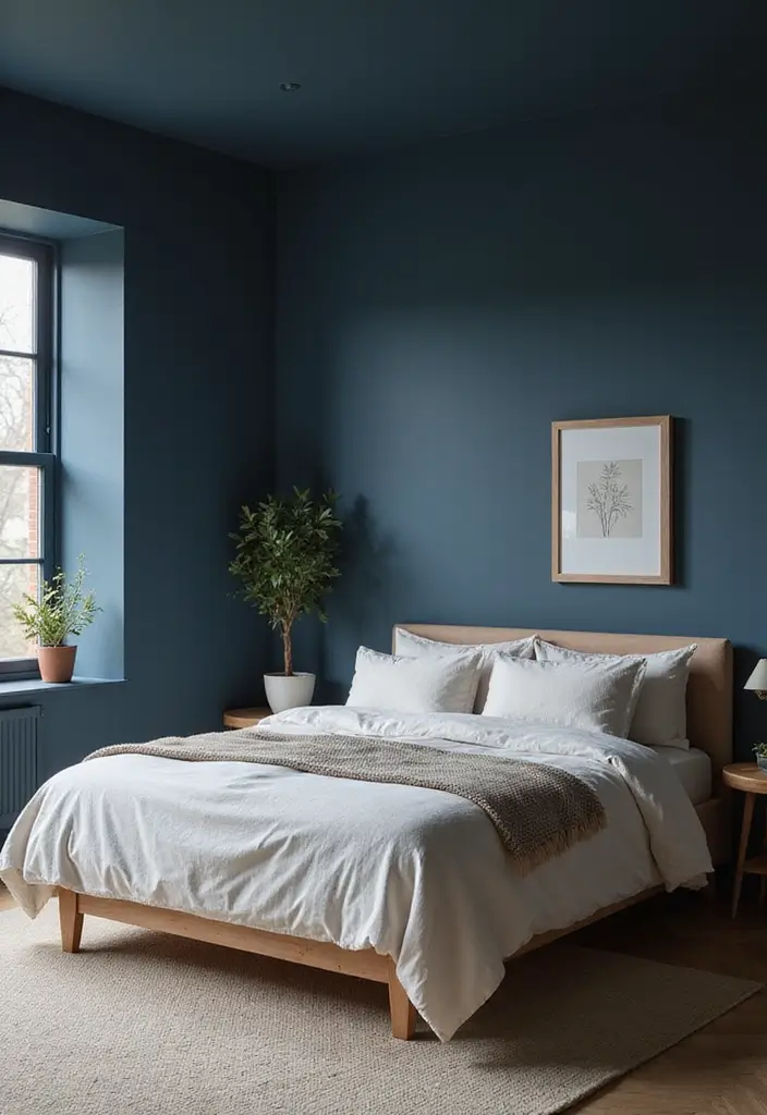 11 Moody Bedroom Hues That Drench Spaces in Drama - 2. Moody Indigo