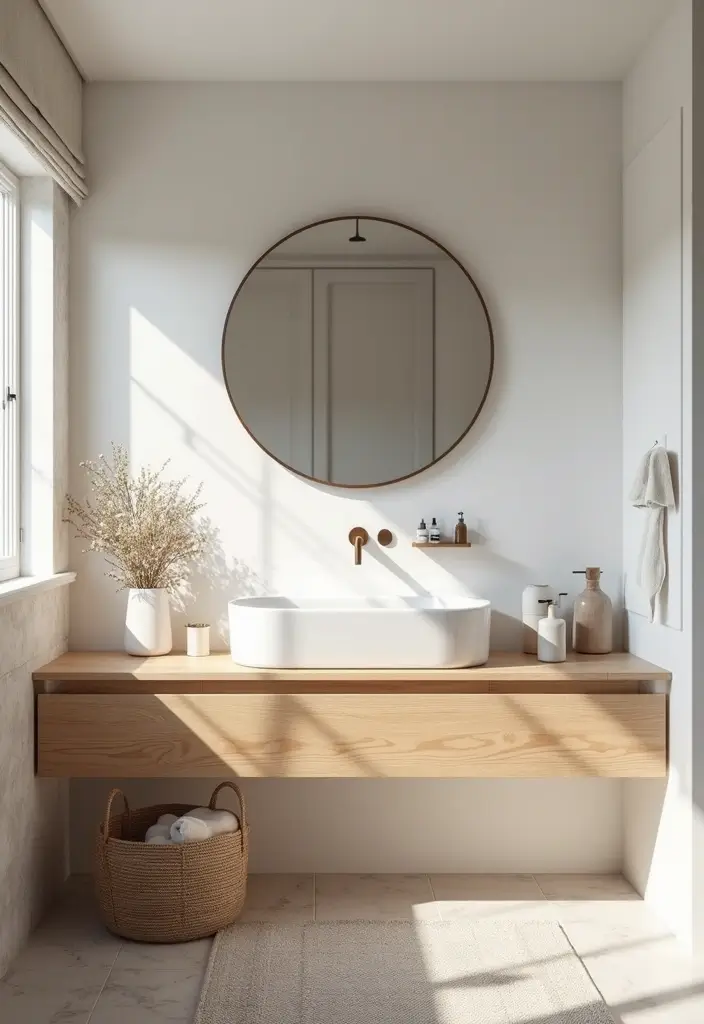 8 Floating Bathroom Vanity Ideas That Merge Modern Style & Space-Saving Design - 4. Scandinavian Simplicity