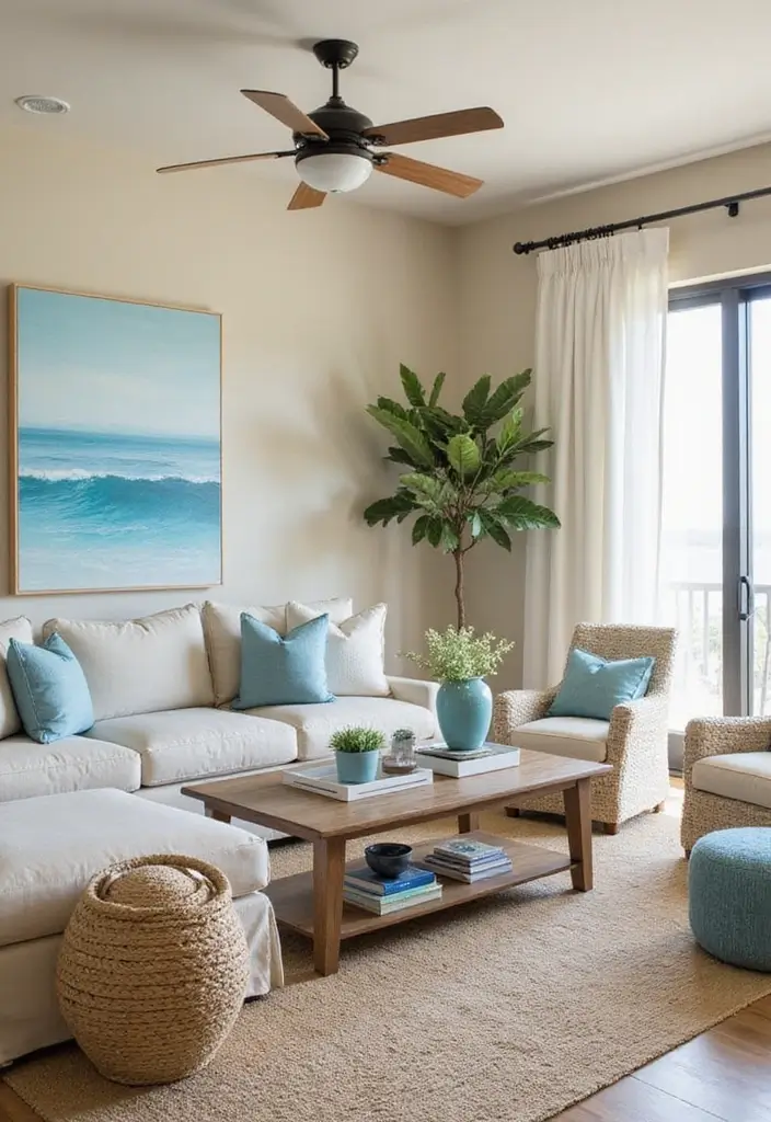 11 Earthy Living Room Color Ideas That Wrap Your Space in Warmth & Serenity - 9. Light Sand for a Beachy Vibe