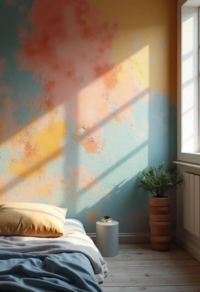 11 Textured Bedroom Wall Ideas That Add Depth & Soul (Wait Until You See #5!) - 7. Painted Textured Effects