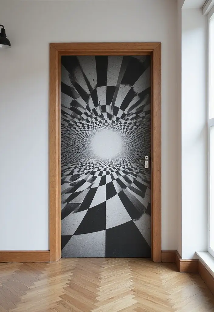 17 Door Mural Ideas That’ll Instantly Transform Your Entryway (Just Wait Until You See #6!) - 6. 3D Optical Illusions