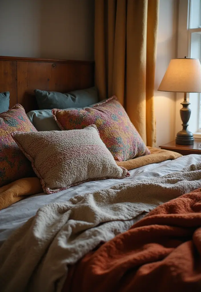 13 Color-Drenched Bedroom Ideas That Turn Up the Drama (You Won’t Believe #7!) - 2. Layered Textiles