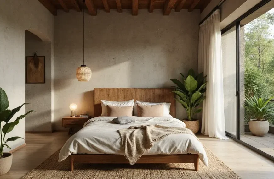 13 Natural Material Bedroom Ideas You’ll Love