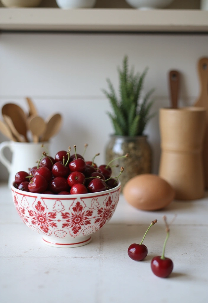 17 Cherry Vibe Decor Ideas You’ll Fall in Love With - 14. Cherry Decorative Bowls