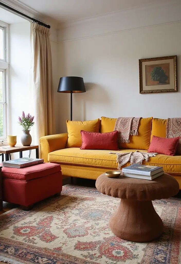 21 Eclectic Maximalist Decor Ideas That Totally Break the Rules - 3. Bold Furniture Choices