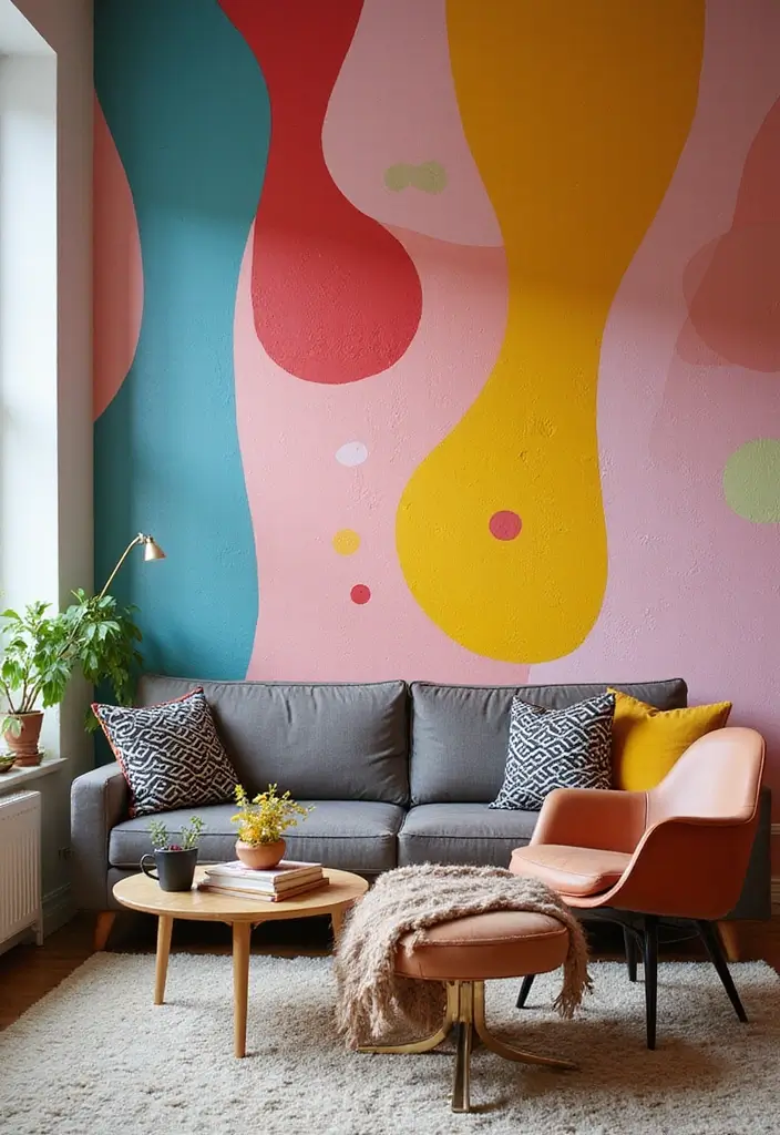 11 Hand-Painted Wall Pattern Ideas That Transform Any Space With Artful Charm - 4. Abstract Art Walls