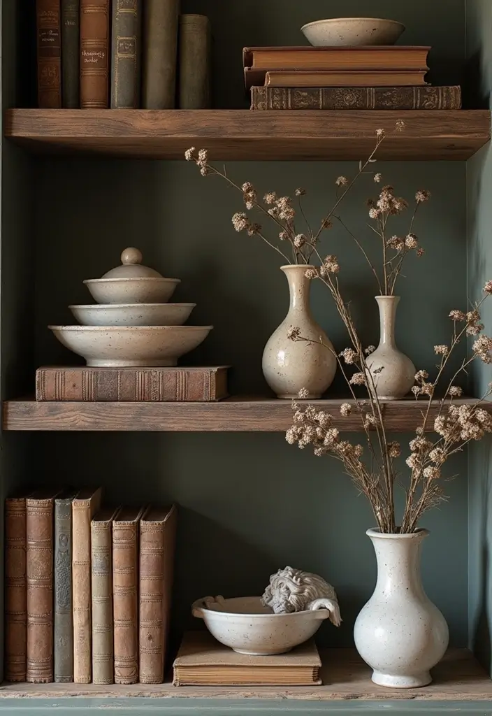 13 Vintage Bedroom Decor Ideas That Radiate Timeless Charm - 8. Curated Collections