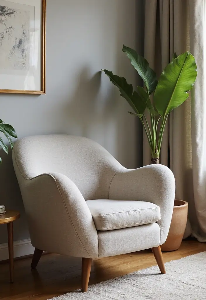 13 Curved Living Room Furniture Ideas That Flow With Style & Comfort - 10. Curved Armchairs