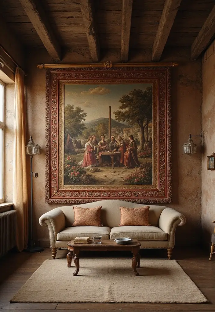 19 Medievalcore Decor Ideas That Feel Regal & Raw - 1. Tapestries That Tell Tales