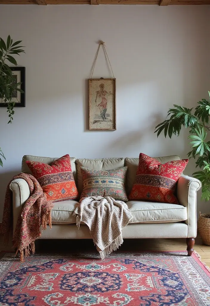 19 Vintage Maximalism Decor Ideas You’ll Want to Copy - 1. Layering Textiles