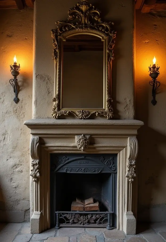 19 Medievalcore Decor Ideas That Feel Regal & Raw - 11. Vintage Mirrors