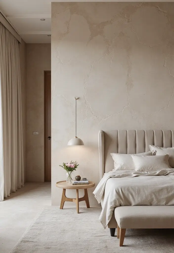11 Textured Bedroom Wall Ideas That Add Depth & Soul (Wait Until You See #5!) - 4. Elegant Plaster Finishes