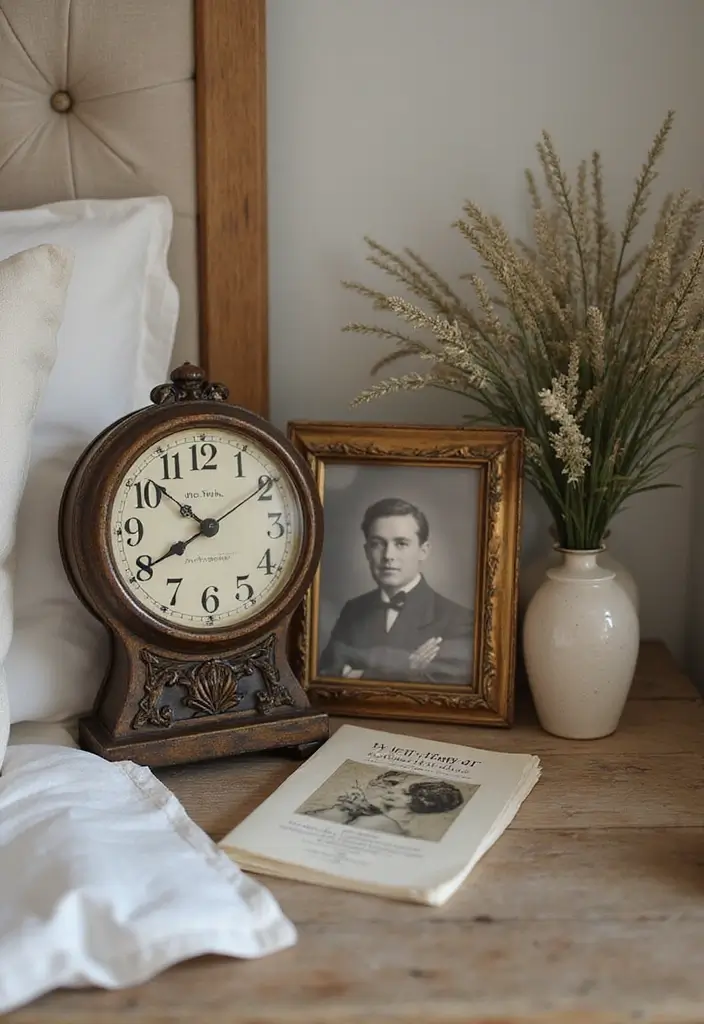 13 Vintage Bedroom Decor Ideas That Radiate Timeless Charm - 11. Vintage Accessories