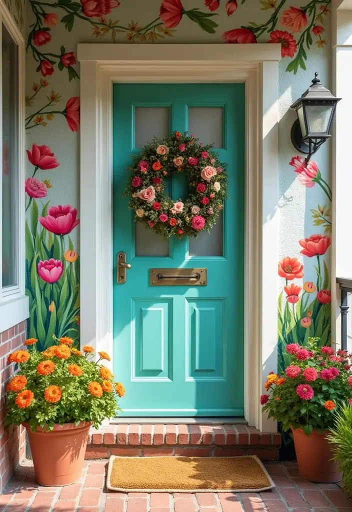 17 Door Mural Ideas That’ll Instantly Transform Your Entryway (Just Wait Until You See #6!) - 10. Seasonal Themes