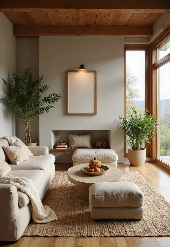 15 Organic Modern Living Room Ideas That Blend Natural Warmth & Sleek Style - 2. Natural Color Palettes