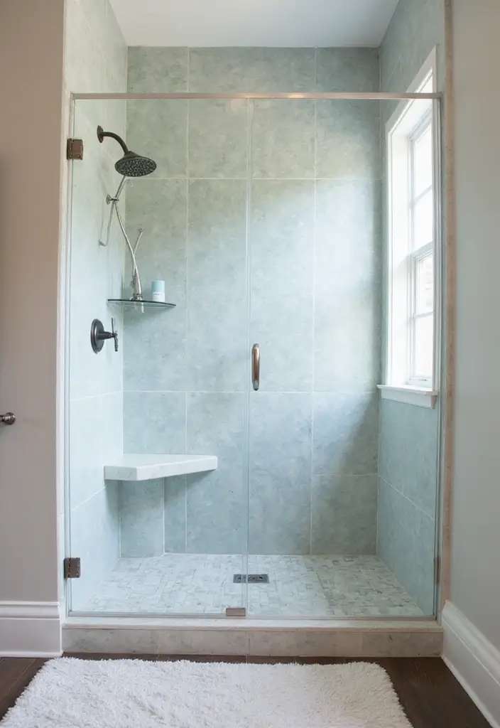 21 Walk-In Showers That Instantly Upgrade Any Bathroom - 12. Coastal Vibes