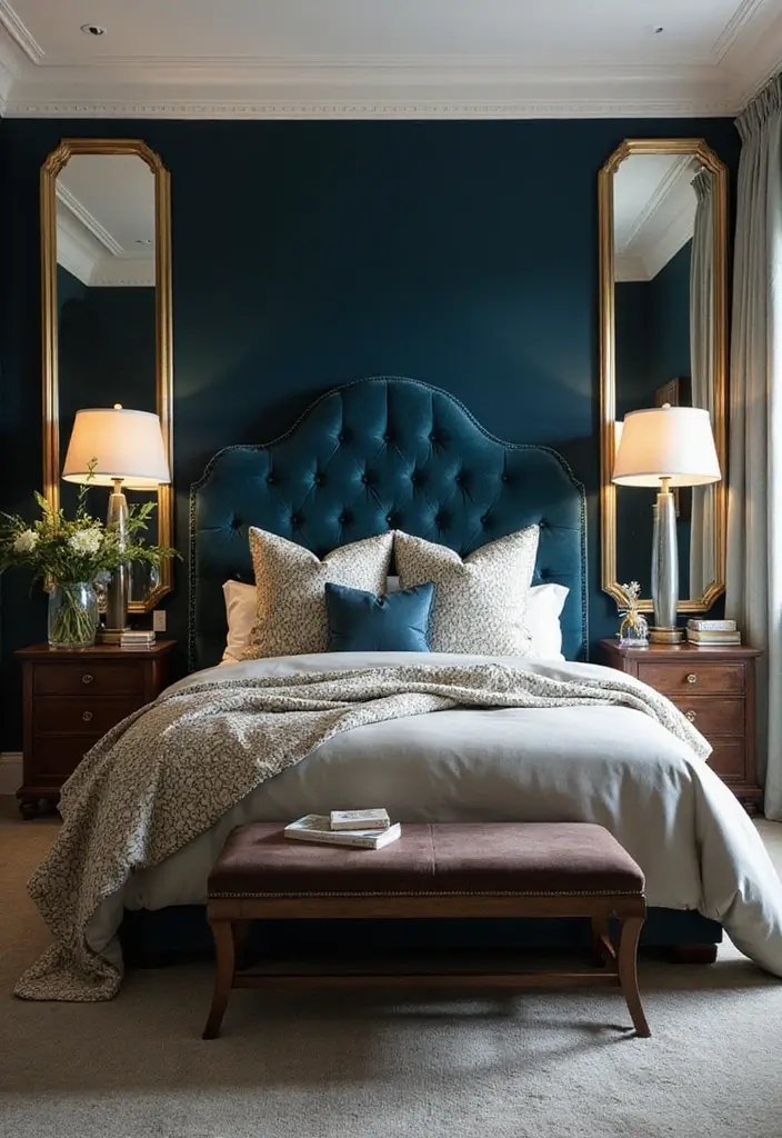 13 Statement Headboard Ideas That Instantly Transform Any Bedroom - 1. Upholstered Elegance