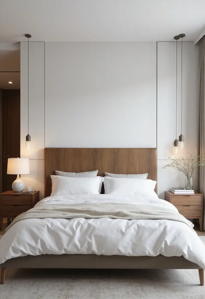 13 Statement Headboard Ideas That Instantly Transform Any Bedroom - 5. Minimalist Magic
