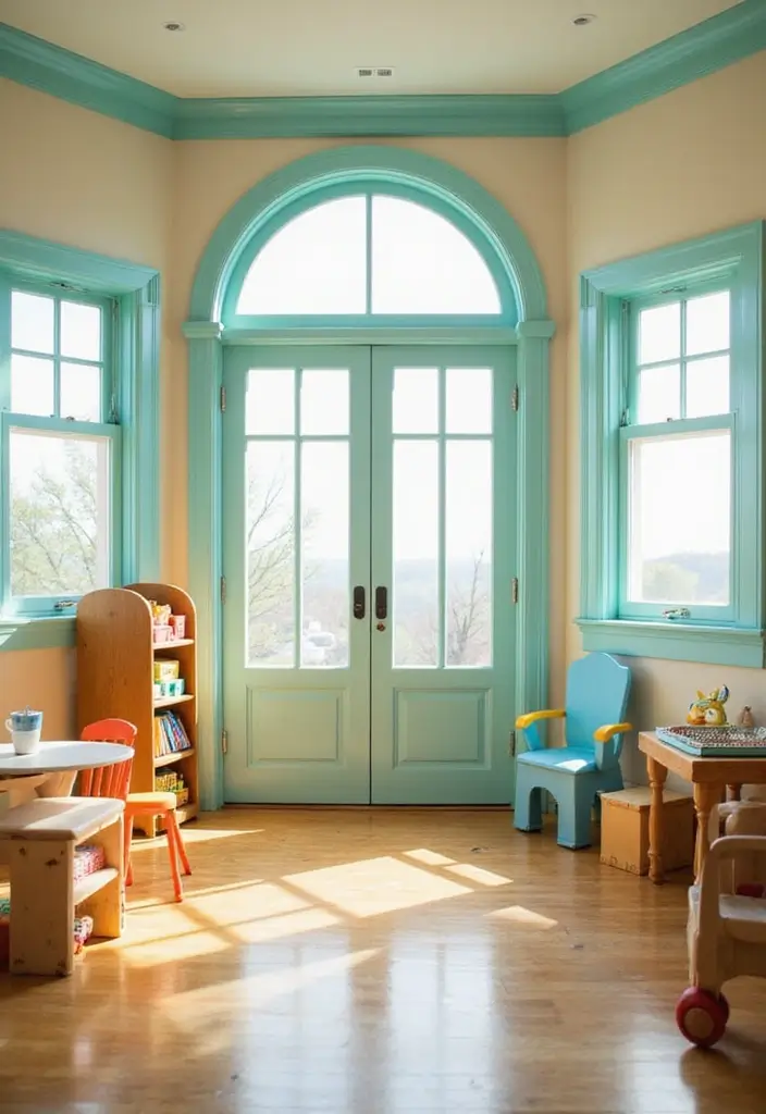 7 Contrast-Painted Trim Ideas That Instantly Elevate Any Room - 7. Bright and Cheerful Colors
