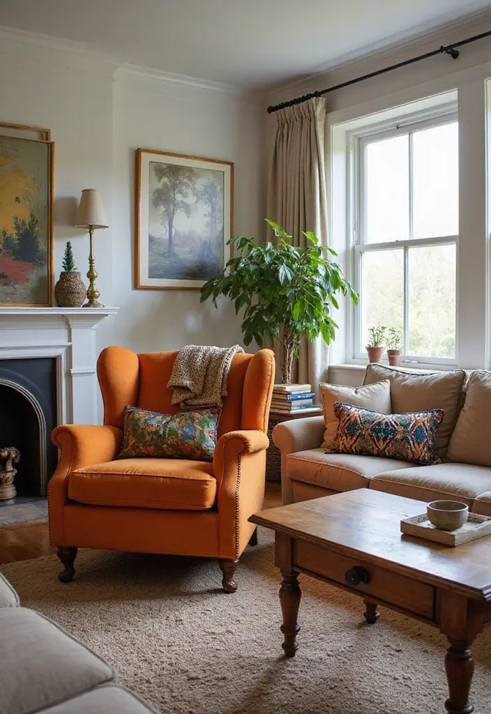 13 Cozy Living Room Decor Ideas That Wrap Your Space in Warmth & Style - 6. Statement Furniture
