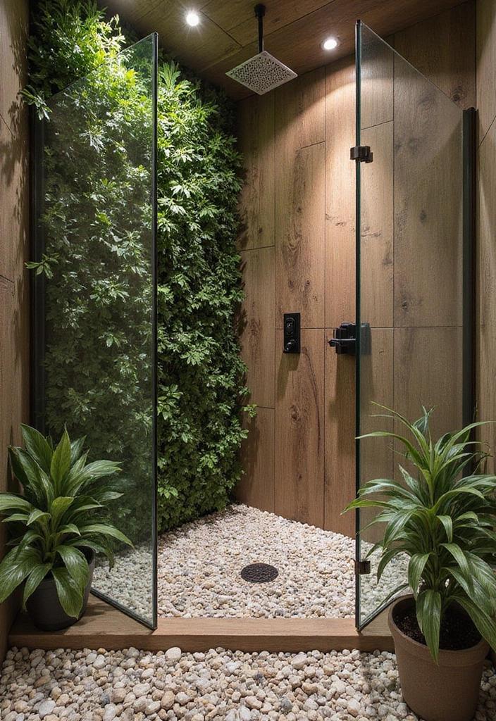 21 Walk-In Showers That Instantly Upgrade Any Bathroom - 6. Nature-Inspired Oasis