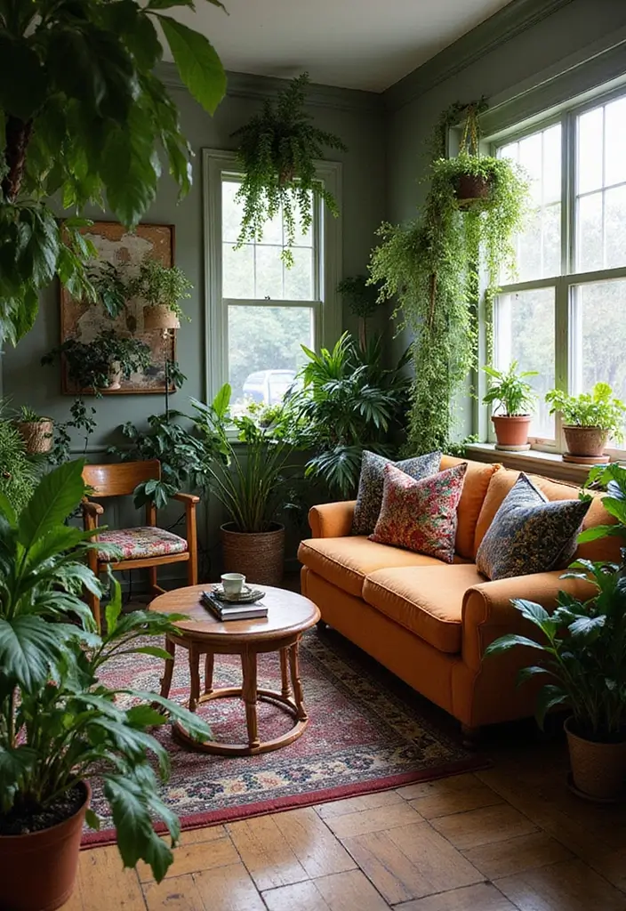 19 Vintage Maximalism Decor Ideas You’ll Want to Copy - 18. Nature-Inspired Decor