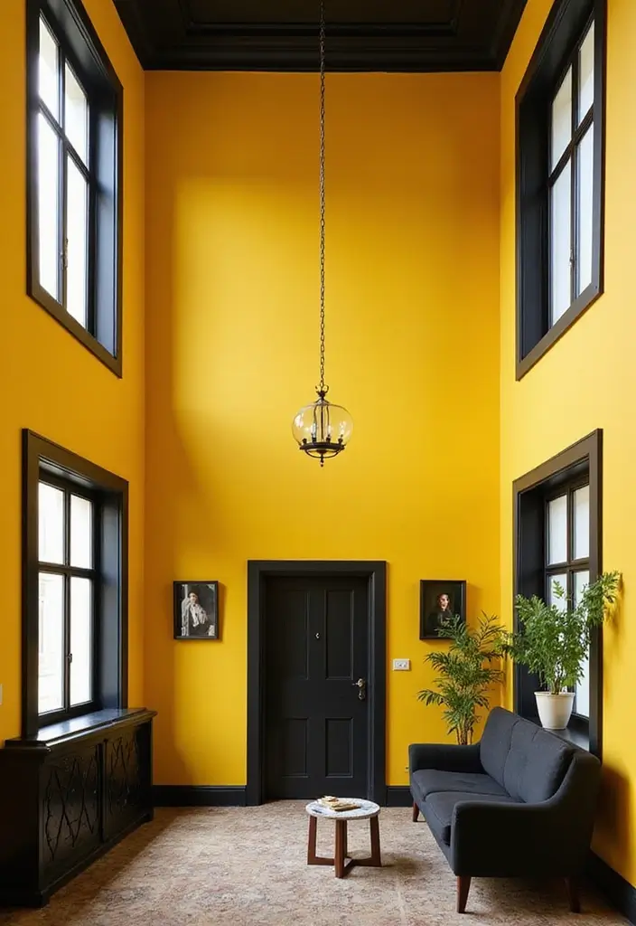 7 Contrast-Painted Trim Ideas That Instantly Elevate Any Room - 1. Bold Black Against Bright Walls