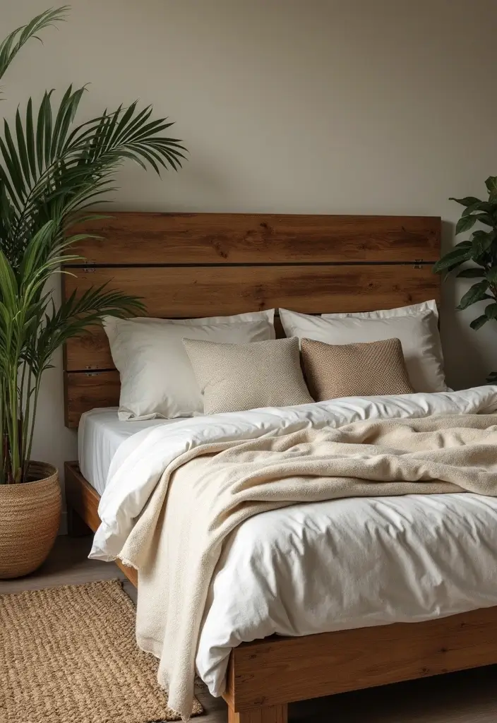 13 Statement Headboard Ideas That Instantly Transform Any Bedroom - 2. Rustic Wood Charm