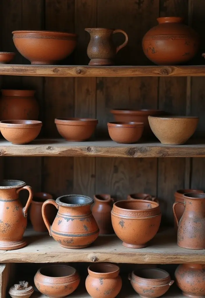 19 Medievalcore Decor Ideas That Feel Regal & Raw - 7. Handmade Pottery and Ceramics